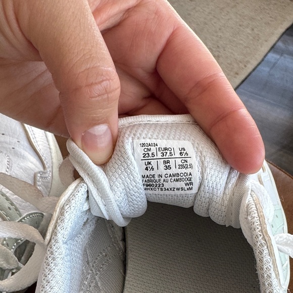 ASICS Women's JAPAN S PF White/Lichen Rock Platform Sneakers - Picture 6 of 7